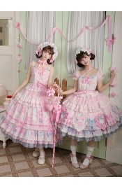 Mademoiselle Pearl Sanrio Hello Kitty Bow Themed JSK and OPs(Reservation/Full Payment Without Shipping)